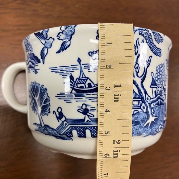 Vintage Willow China Blue Tea Cup Churchill Made in England - Picture 7 of 7